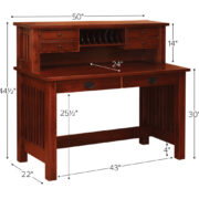 JD’s 50" Deluxe Writing Desk - Image 2
