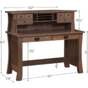 Liberty 50" Deluxe Writing Desk - Image 2