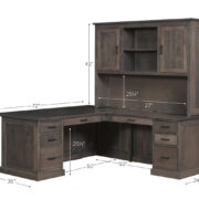 Urban Executive L Desk With Hutch - Image 2