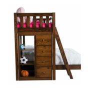 Sedona Twin x Twin Bunkbed With Bookcase - Image 2