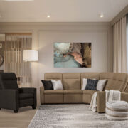 Harmony Wallhugger 5 Piece Sectional - Image 4