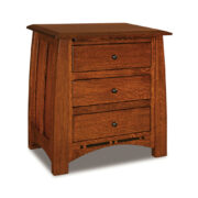 Boulder Creek 3 Drawer Nightstand