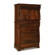 Chippewa Sleigh Chest Armoire - 37¾"W
