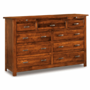 Flush Mission 9 Drawer Dresser With Jewelry Drawers
