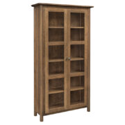 Charleston Bookcase w/Full Length Glass Doors