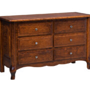 French Country 6 Drawer Dresser With Changing Box Top Option - Image 2