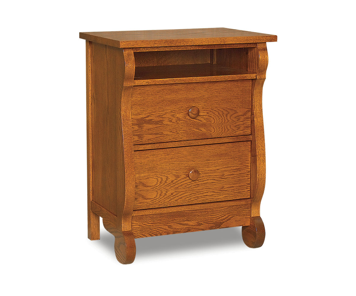 Old Classic Sleigh 2 Drawer Open Nightstand 1 Old Classic Sleigh 2 Drawer Open Nightstand