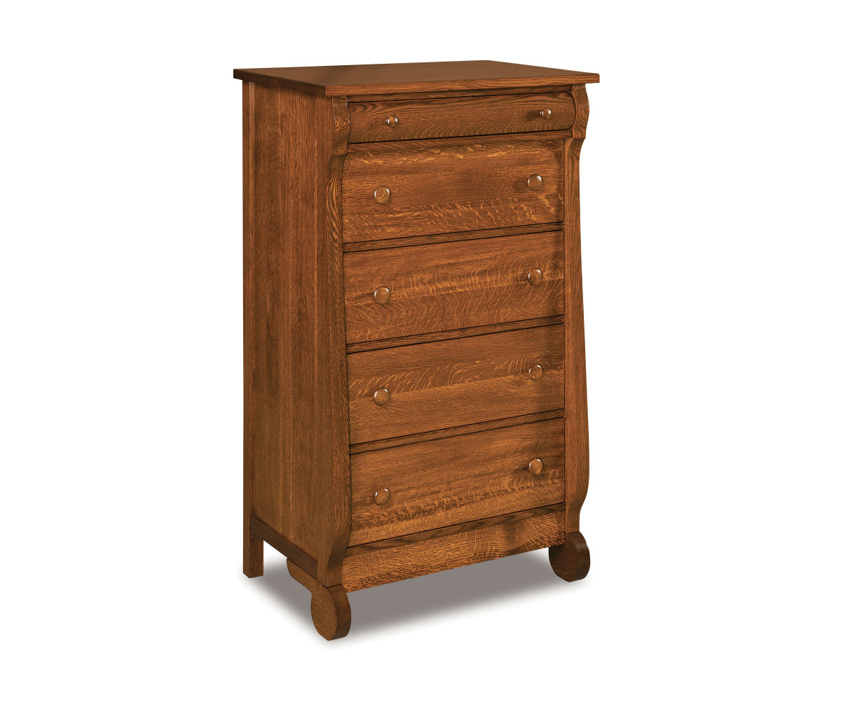 Old Classic Sleigh 5 Drawer Chest 1 Old Classic Sleigh 5 Drawer Chest