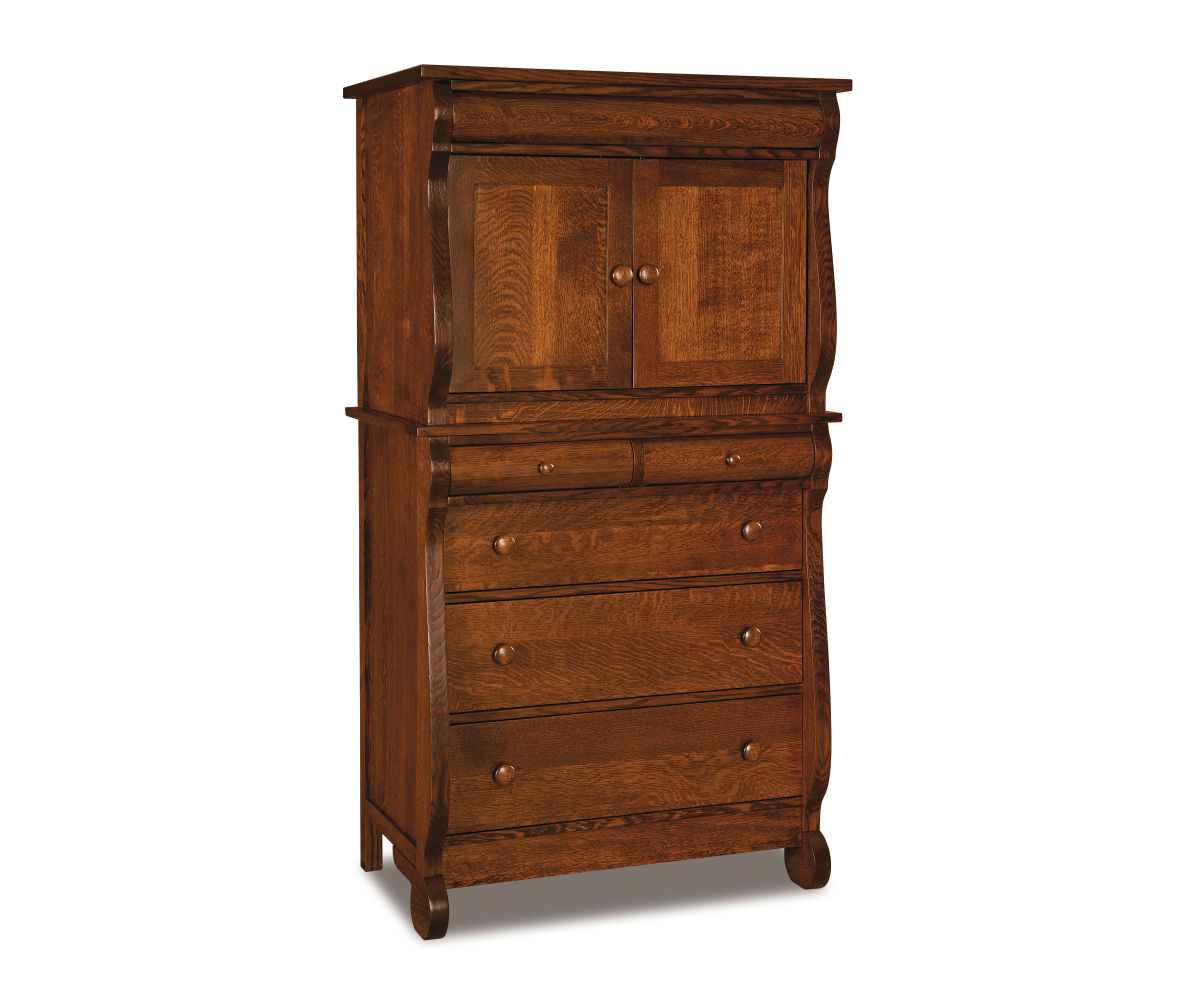 Old Classic Sleigh Chest Armoire 1 Old Classic Sleigh Chest Armoire