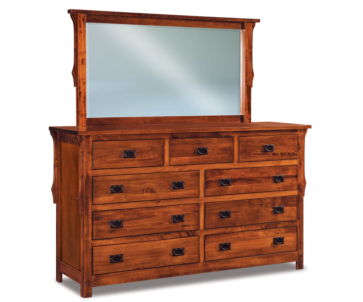 Stick Mission 9 Drawer Dresser - 73"W 1 Stick Mission 9 Drawer Dresser - 73"W