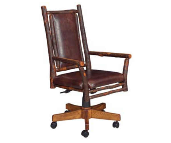 Grandpa Desk Chair With Fabric Seat And Back