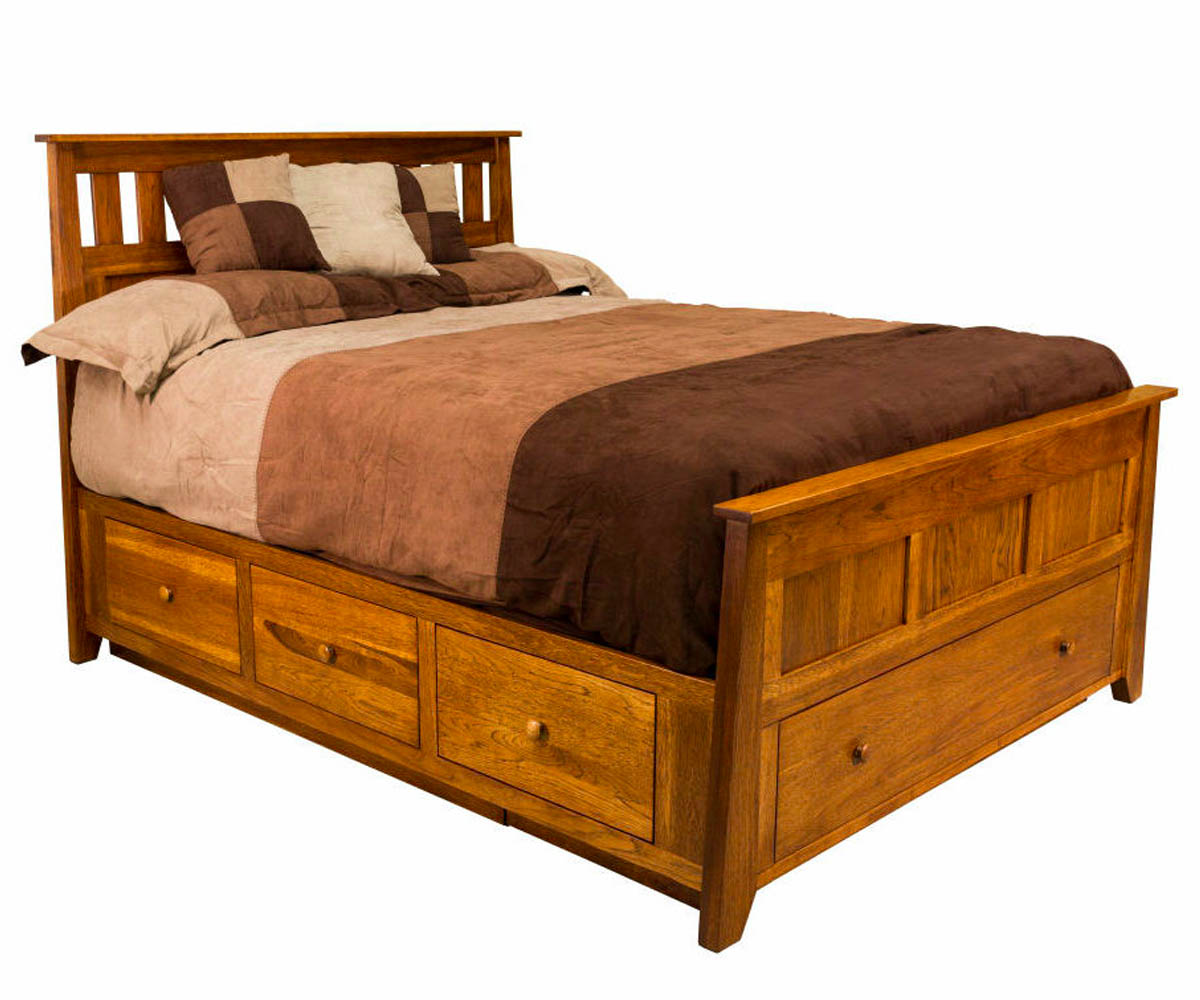 Berwick Slat Panel Bed with Storage 1 Berwick Slat Panel Bed with Storage