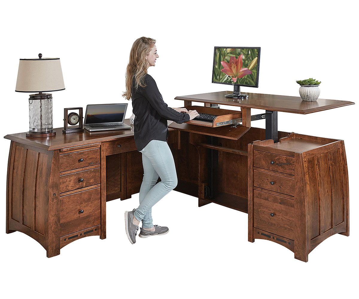 Boulder Creek Sit To Stand L Desk 1 Boulder Creek Sit To Stand L Desk