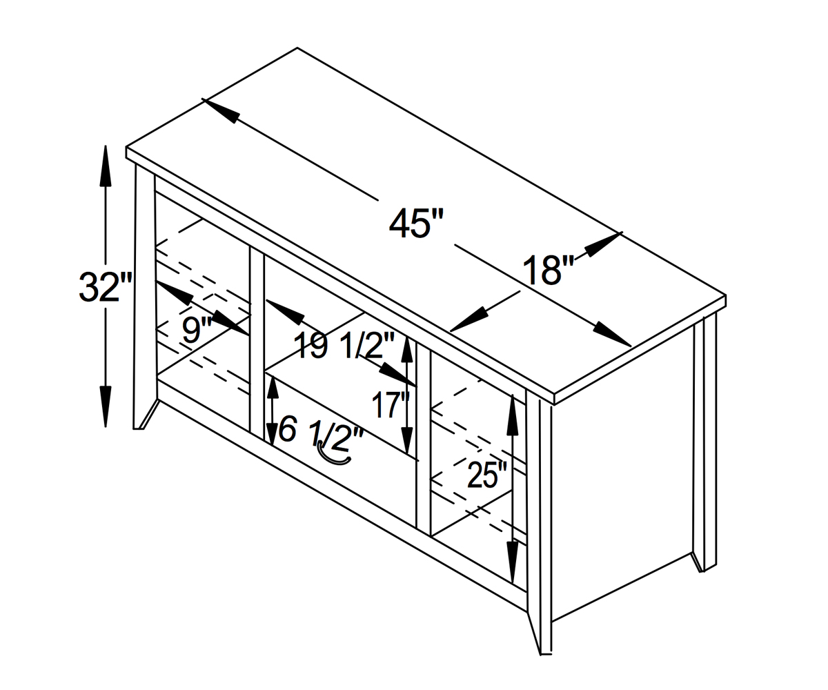 Frontier TV Stand 2 Frontier TV Stand - Image 2