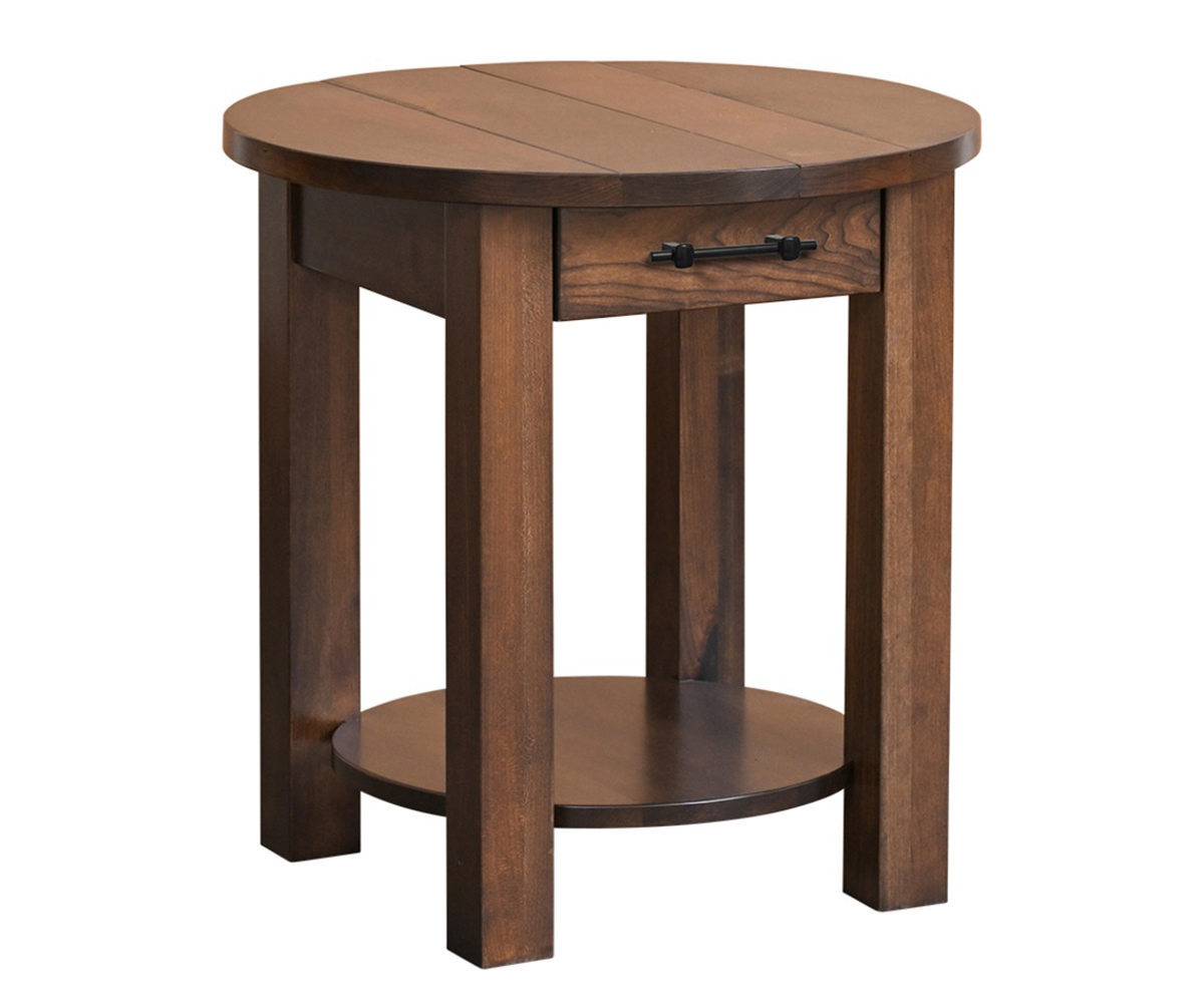 Barn Loft Round End Table 1 Barn Loft Round End Table