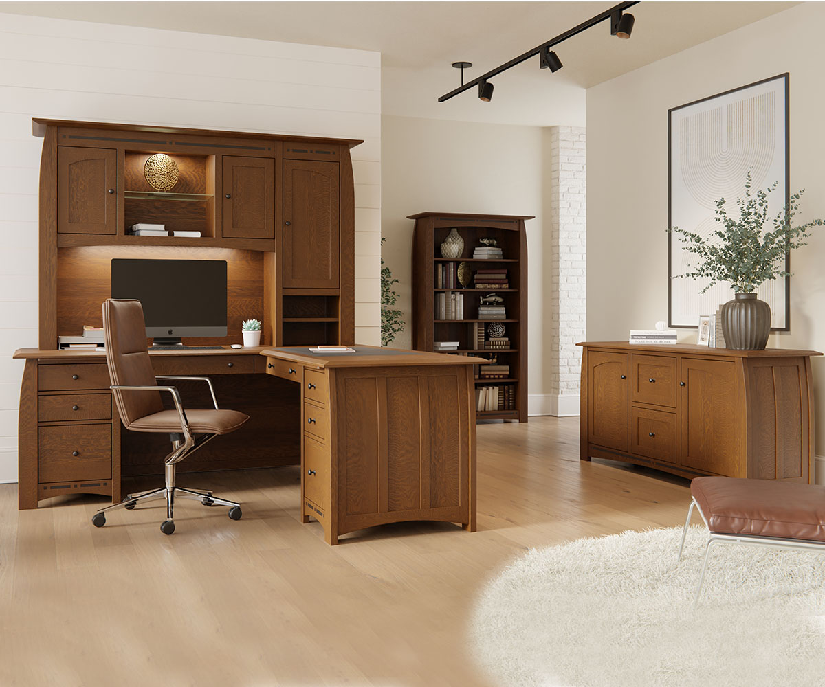 Boulder Creek Double Pedestal Desk 3 Boulder Creek Double Pedestal Desk - Image 3