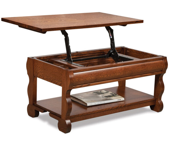 Old Classic Sleigh Lift-Top Coffee Table