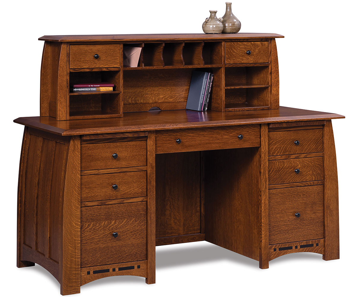 Boulder Creek Double Pedestal Desk 1 Boulder Creek Double Pedestal Desk