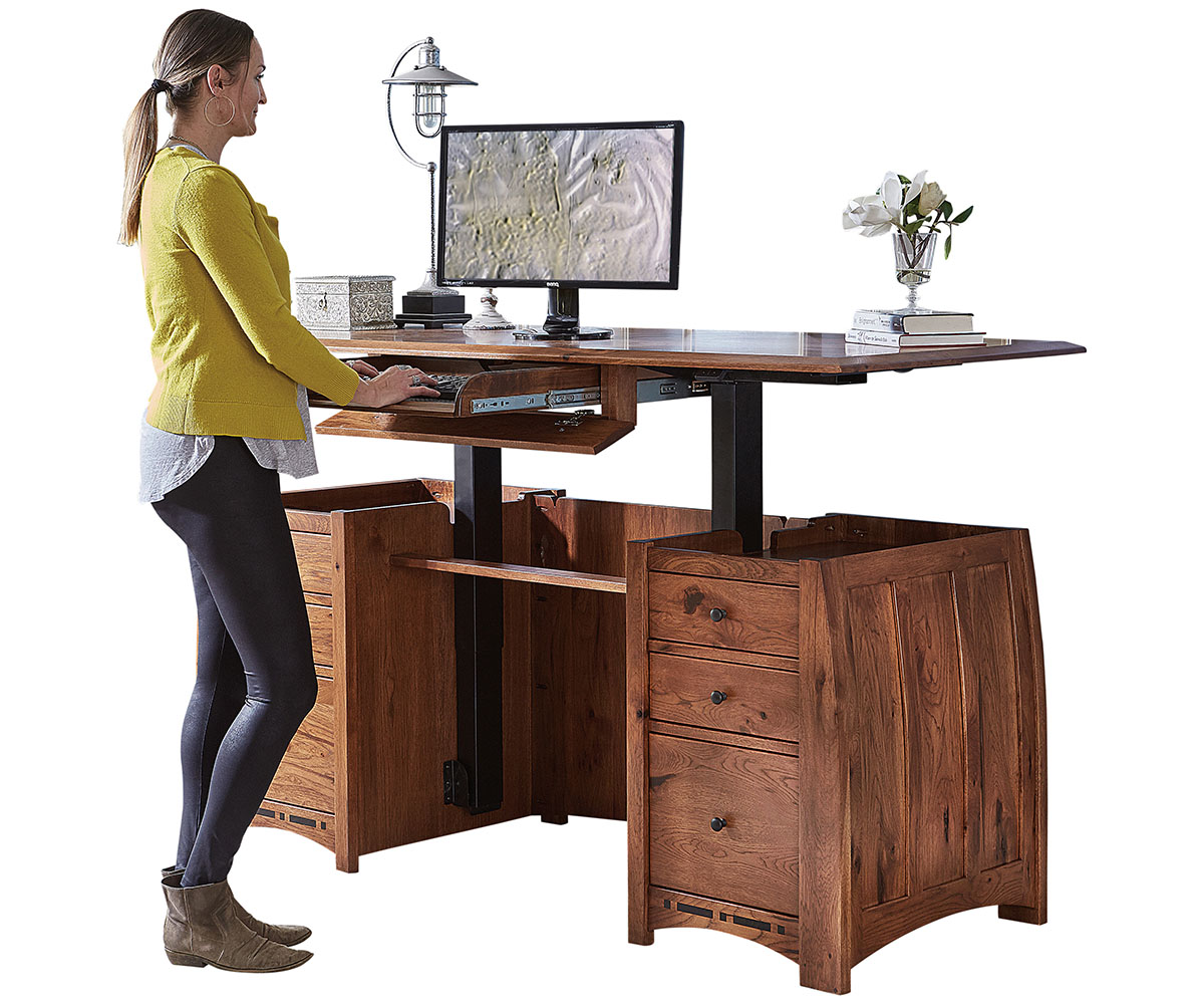 Boulder Creek Sit To Stand Curved Top Desk 1 Boulder Creek Sit To Stand Curved Top Desk