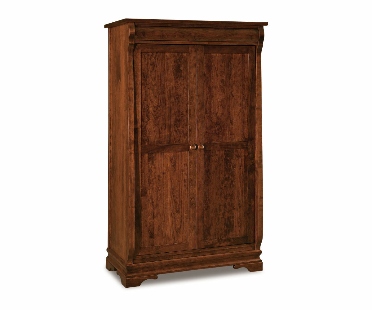 Chippewa Sleigh Wardrobe Armoire - 43"W 1 Chippewa Sleigh Wardrobe Armoire - 43"W