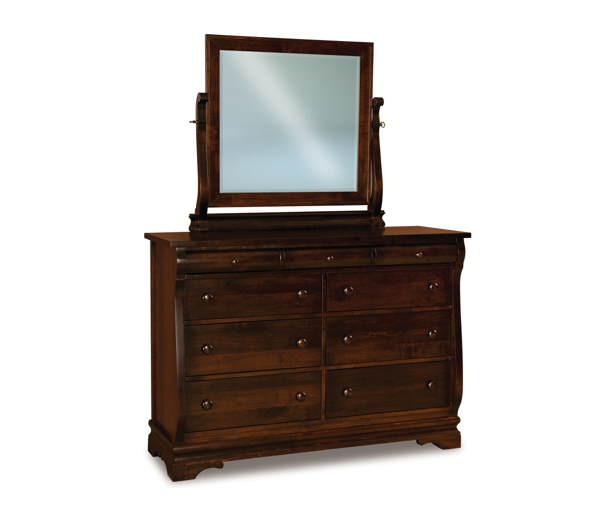 Chippewa Sleigh 9 Drawer Dresser - 58"W 1 Chippewa Sleigh 9 Drawer Dresser - 58"W