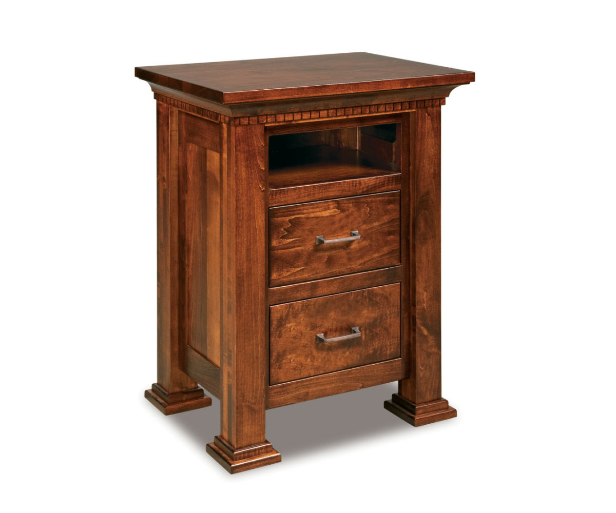 Empire 2 Drawer Nightstand With Opening 1 Empire 2 Drawer Nightstand With Opening