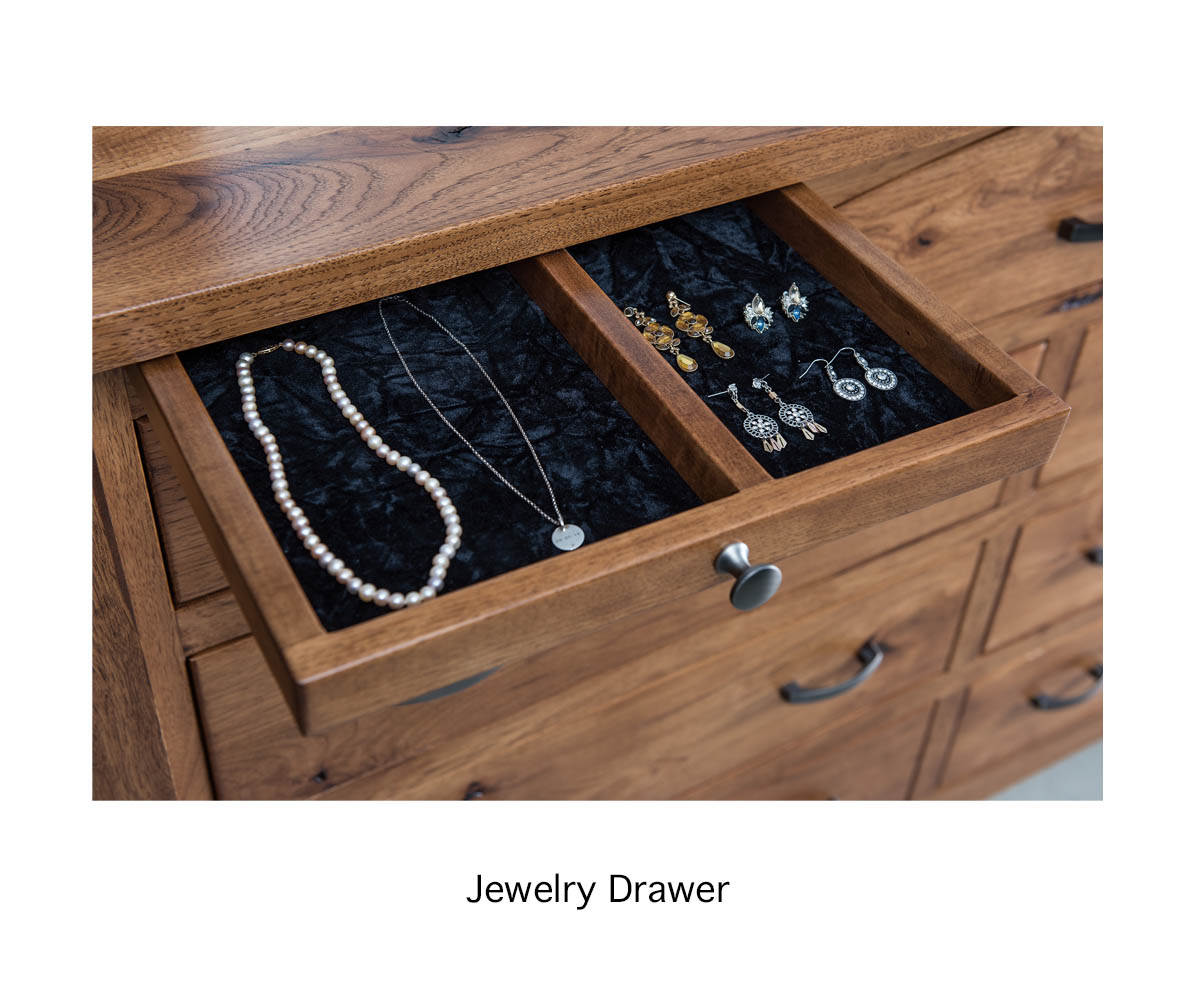 Shaker 7 Drawer Dresser With Jewelry Drawers 2 Shaker 7 Drawer Dresser With Jewelry Drawers - Image 2