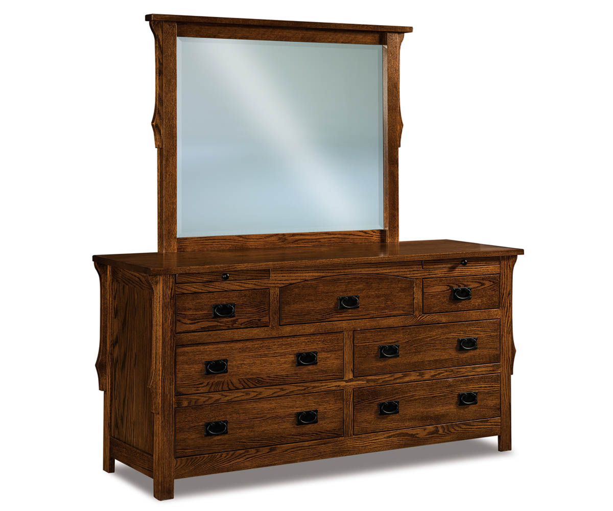 Stick Mission 7 Drawer Dresser With Jewelry Drawers 1 Stick Mission 7 Drawer Dresser With Jewelry Drawers