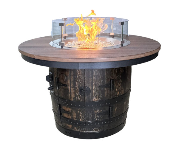 Whiskey Barrel Firepit