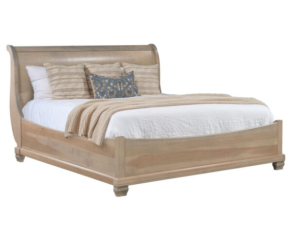 Florentino Sleigh Bed With Boat Footboard