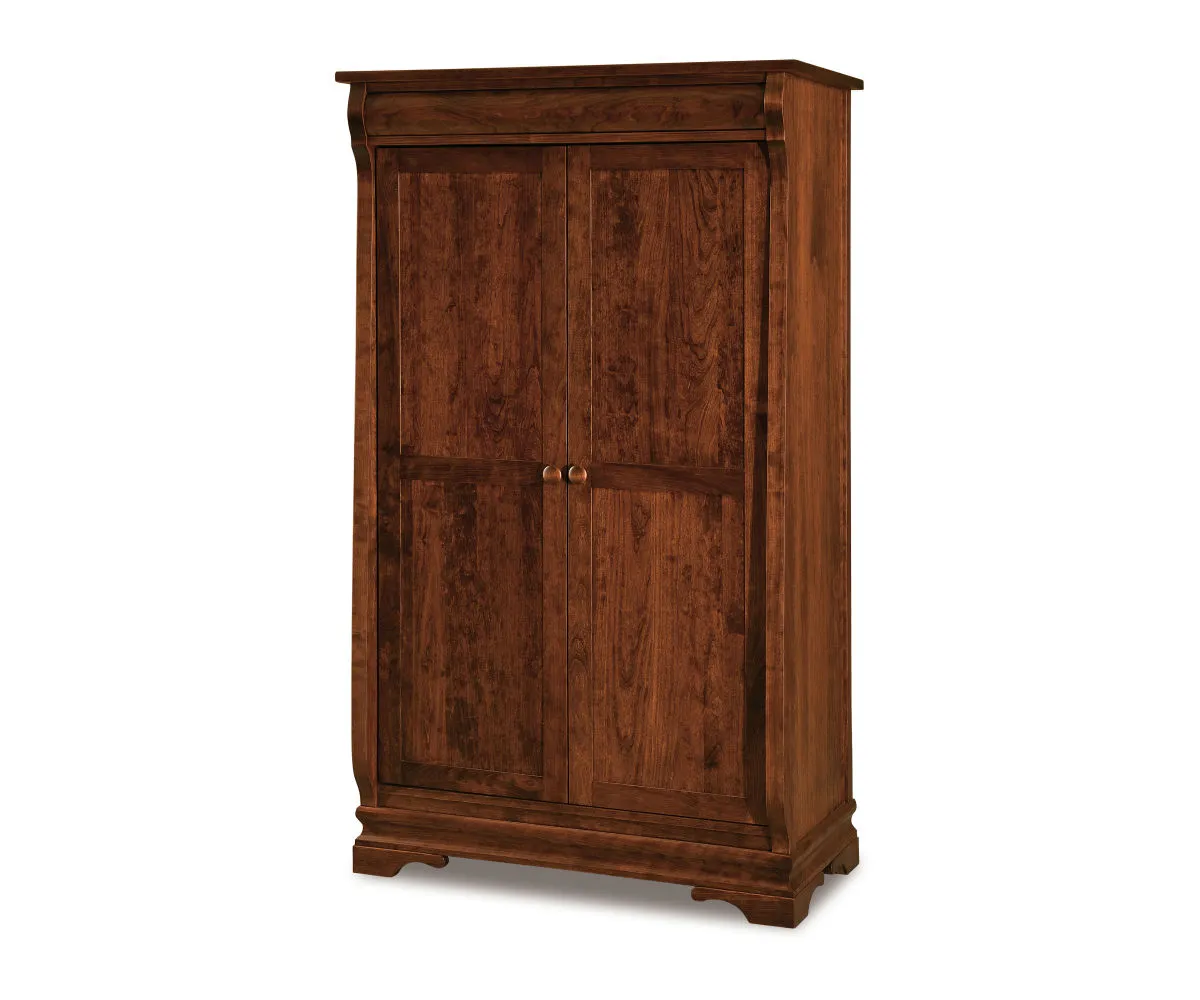 Chippewa Sleigh Wardrobe Armoire - 43"W 1 Chippewa Sleigh Wardrobe Armoire - 43"W