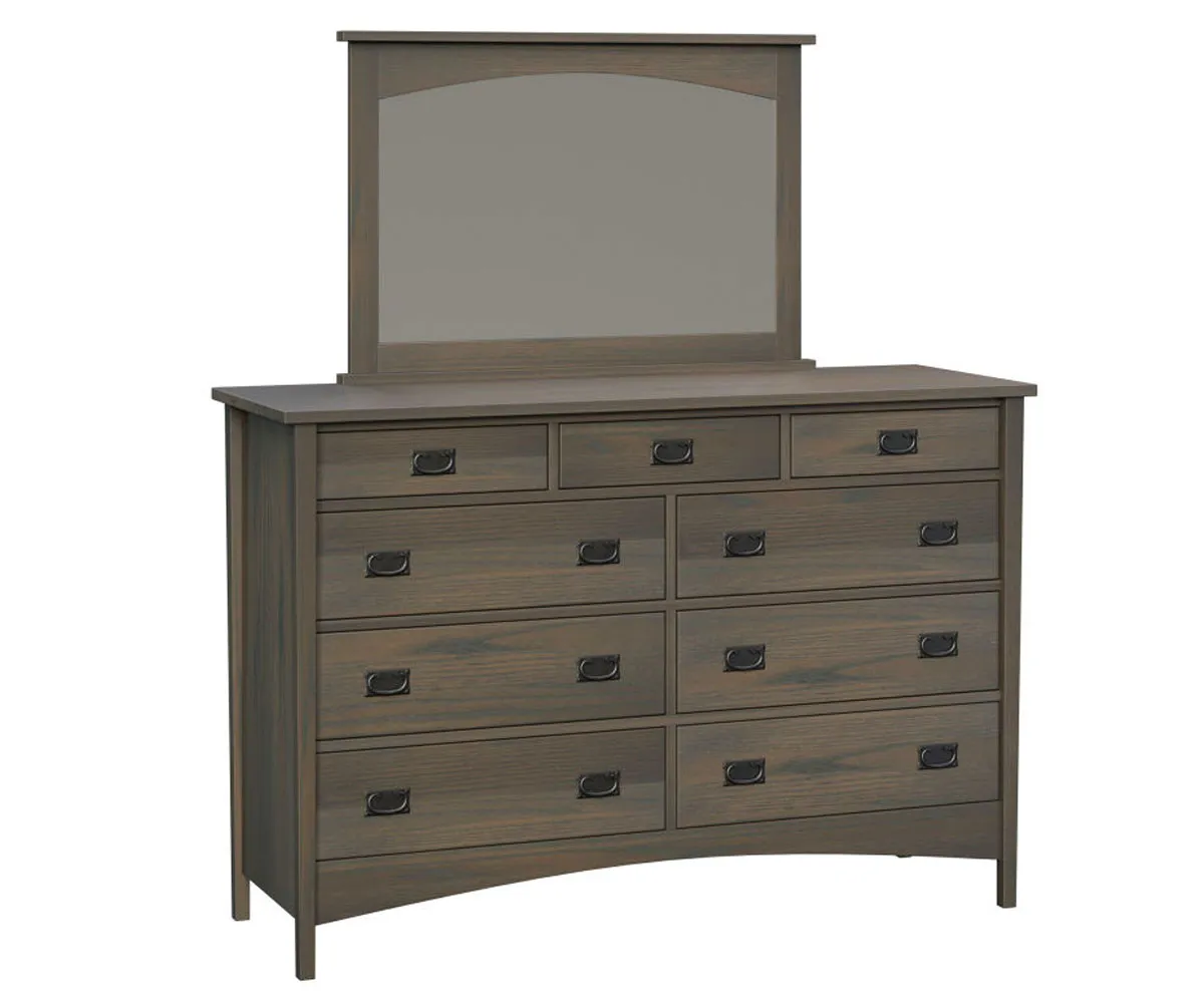 Arts & Crafts High 9 Drawer Dresser 1 Arts & Crafts High 9 Drawer Dresser