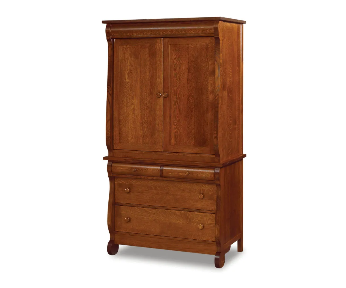 Old Classic Sleigh Armoire 1 Old Classic Sleigh Armoire