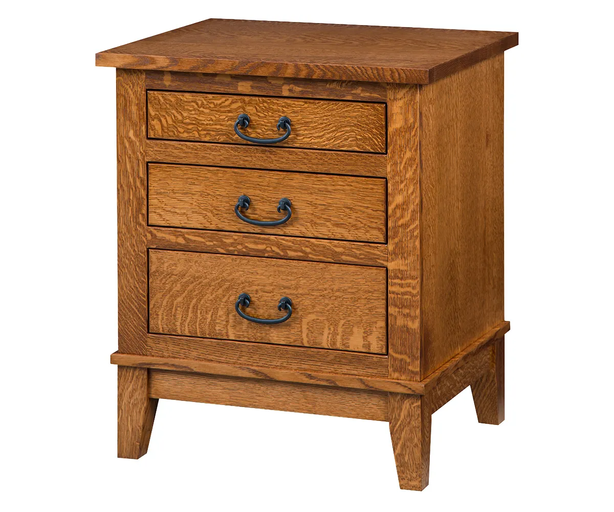 Sierra Mission 3 Drawer Nightstand 1 Sierra Mission 3 Drawer Nightstand